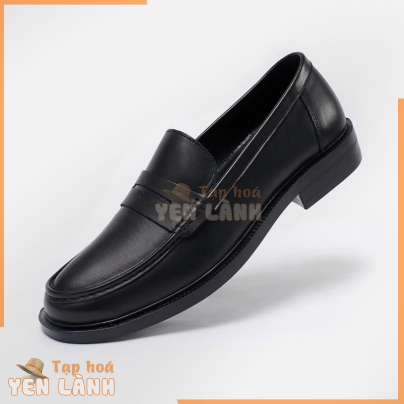 Giày Lười Nam Penny Loafer GNTA20235-D – Da Bò Thật Nguyên Tấm , Tăng Chiều Cao 4cm Cho Nam