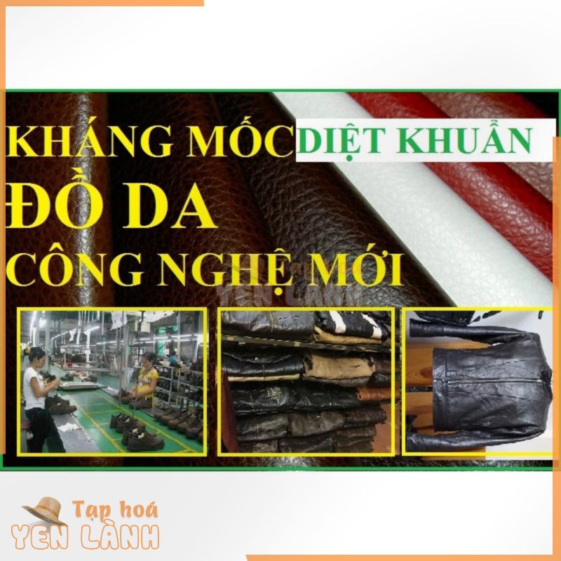 Chống mốc cho đồ da, chống mốc giầy da, áo da …Dùng da công nghiệp, giả da. Công nghệ xanh an toàn ( 1 lít pha 1:5)