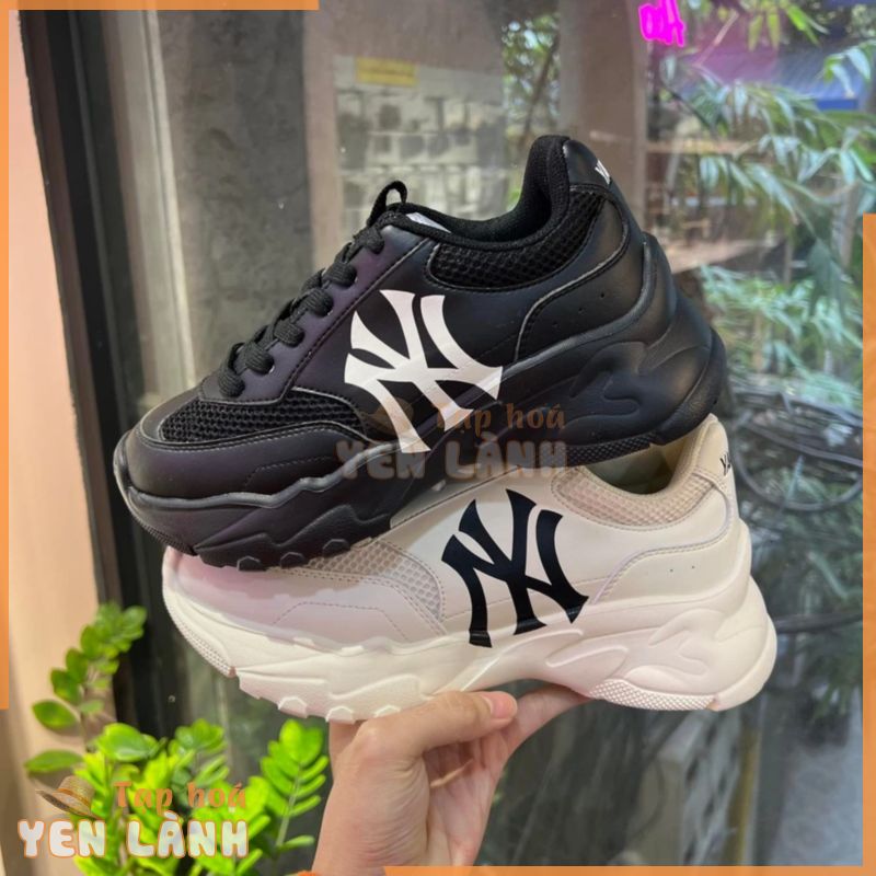 [JOIEHOME] Giày sneakers đế thô, da phối lưới, hàng xuất khẩu