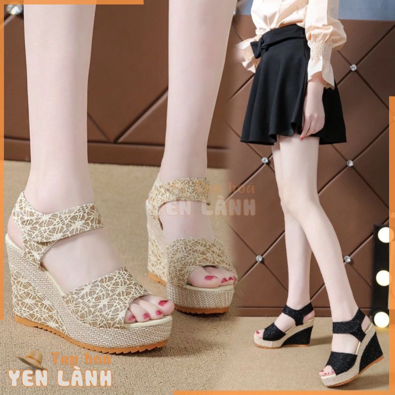 Giày đế xuồng nữ cao cấp form chuẩn Size 35 đến 40 màu kem, đen 9 phân Vuajay V68