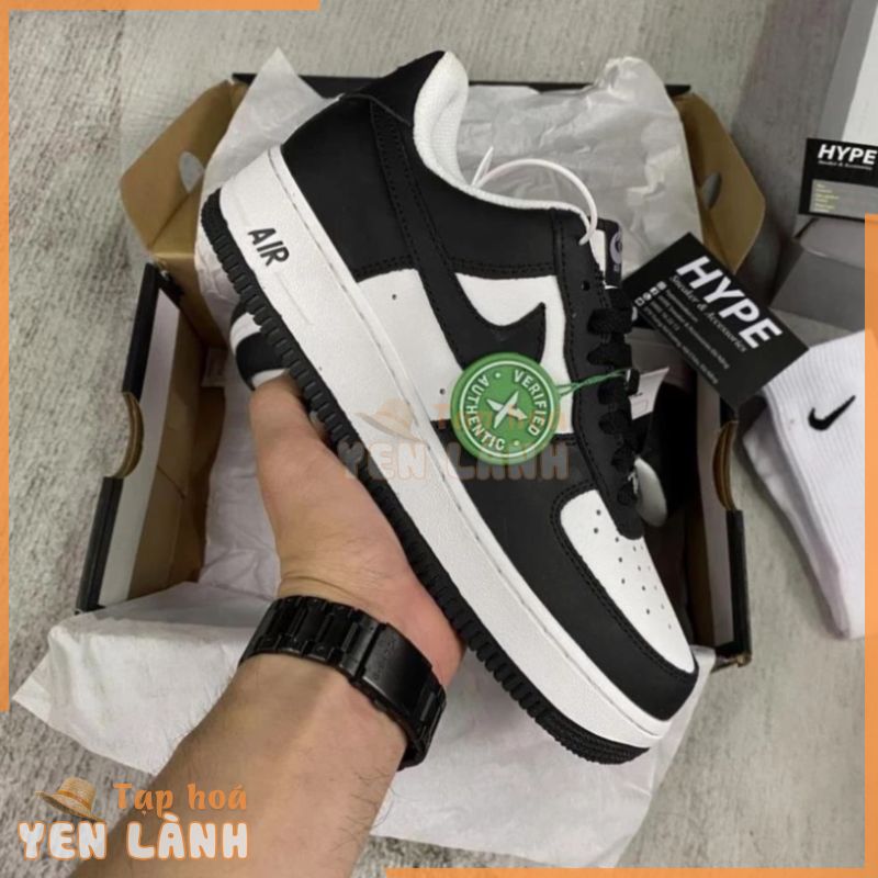 [Full box] Giày sneaker AF1 Force1 panda đen trắng cổ thấp nam nữ dễ phối đồ full box bill mới nhất 2022