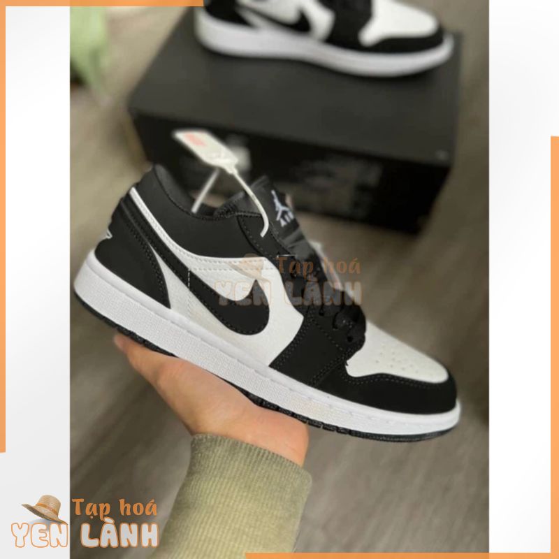 Giày_ Jordan Panda Cổ Thấp,J.D 1 Low Bản Đen Trắng Cực Hot Đủ Size Nam Nữ + Bill Box Và Quà Tặng tất từ bản s.cấp