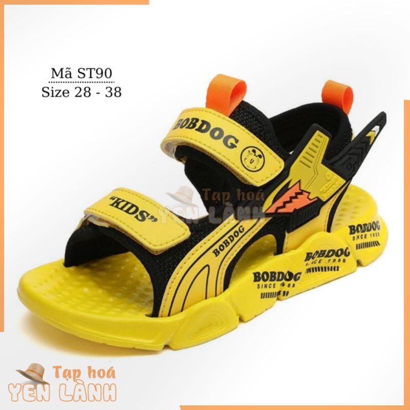 Giày sandal bé trai xuất khẩu BOBDOG dép quai hậu trẻ em học sinh nam tiểu trung học siêu nhẹ 3 – 12 tuổi ST90