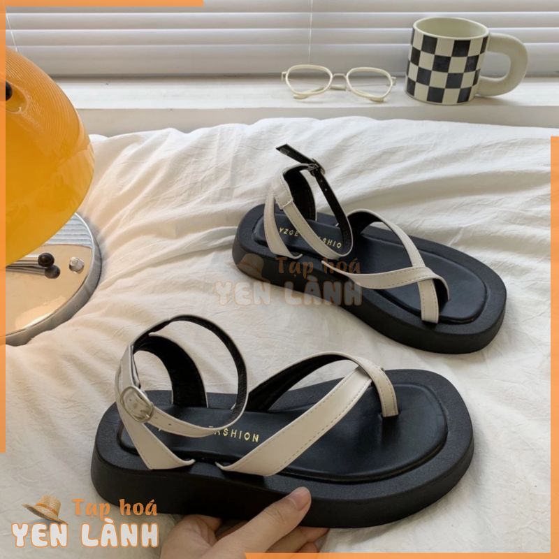 Giày Sandal Nữ Ulzzang Vintage, Dép Quai Hậu Xỏ Ngón Dây Mảnh Đan Chéo Đế Cao Su Cao Cấp Hàn Quốc – Iclass_shoes