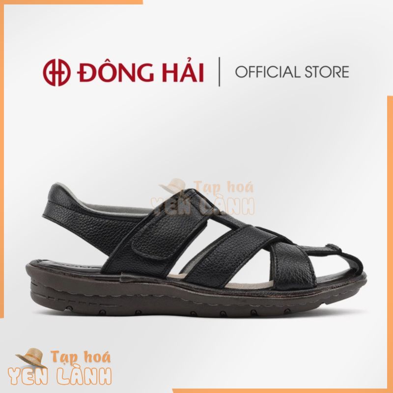 Giày Sandal nam rọ Đông Hải da bò cao cấp thiết kế ấn  tượng nam tính – S1126