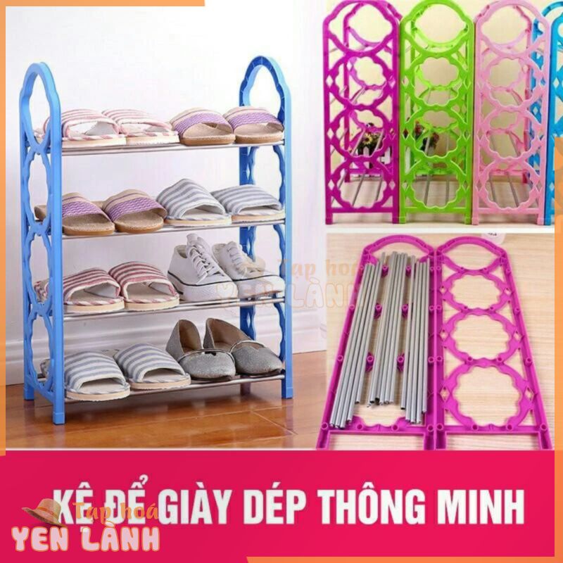 Kệ để giày, dép (4 TẦNG) bằng nhựa tiện dụng