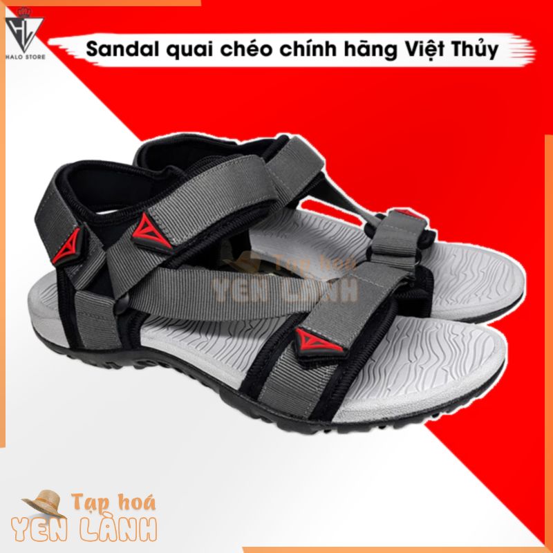 [Fullbox] Giày Sandal Quai Hậu Việt Thủy Quai Chéo Nam Nữ Xám – VT02