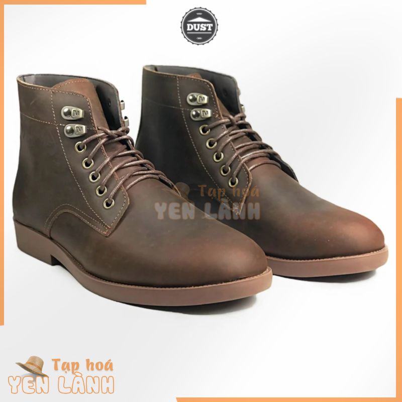 Giày cao cổ nam Desert Plain Iron Boots MAD Brown da bò sáp ngựa điên cao cấp chính hãng giá rẻ nhất hà nội