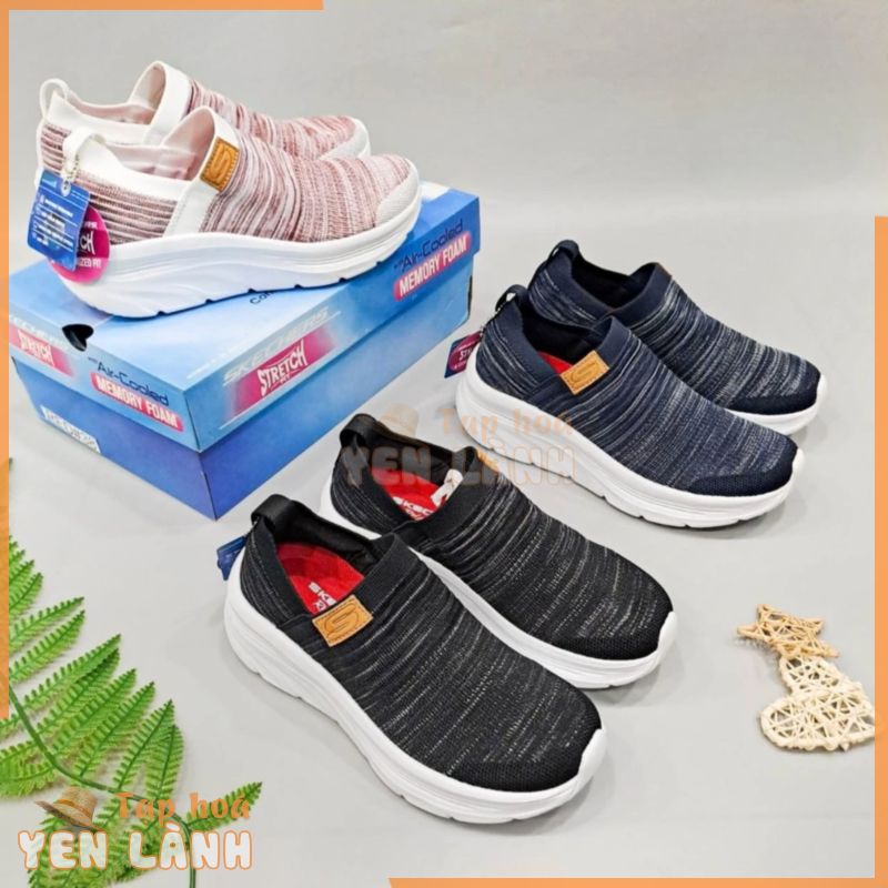 Giày lười skechers gowalk joy fresh view nữ, giày đi bộ nữ skecher miệng lưới dệt kim siêu nhẹ và êm chân – Nhà Cá Sấu