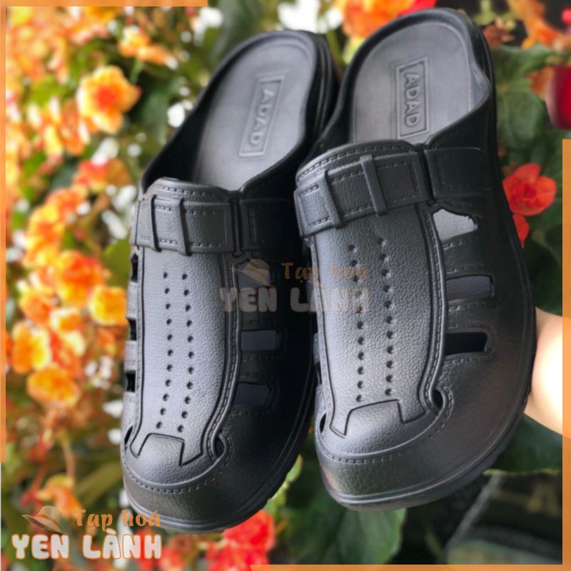 Giày nhựa lỗ nam đi mưa  siêu nhẹ siêu mềm – Giày Sneaker Lao động_ đi học , đi chơi , đi làm