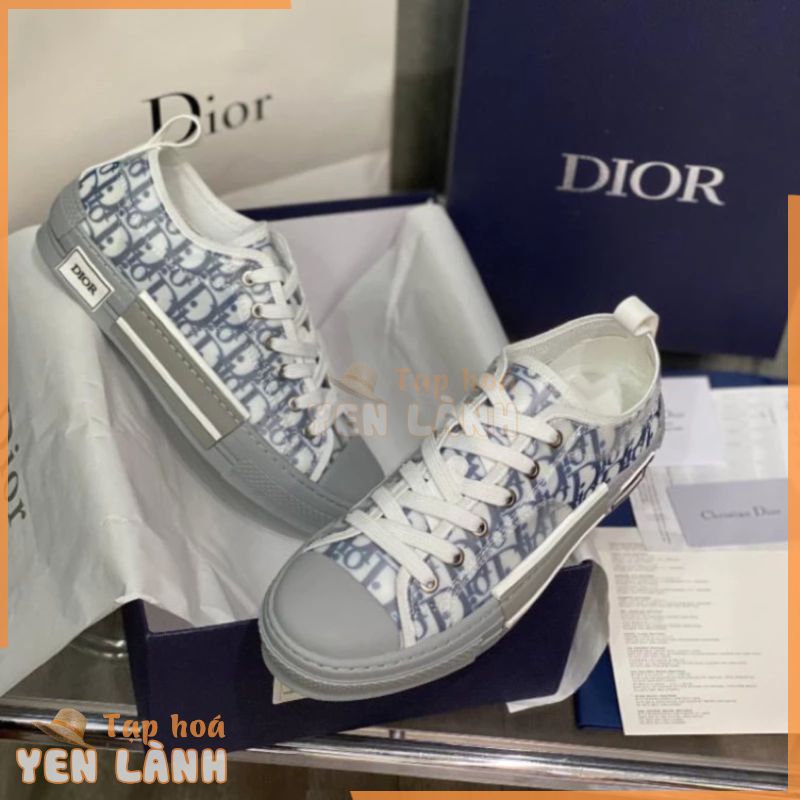 Giày thể thao chữ xám mẫu mới nam nữ giày cổ thấp nam nữ GIÀY CV DIOR XÁM XANH CỔ THẤP Giày Dio B23 Đế thơm màu Xi Măn