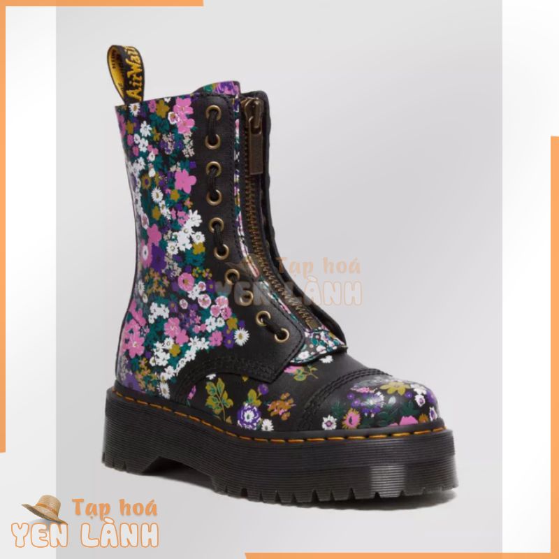 Giày Dr Martens Sinclair platform boots in floral print leather