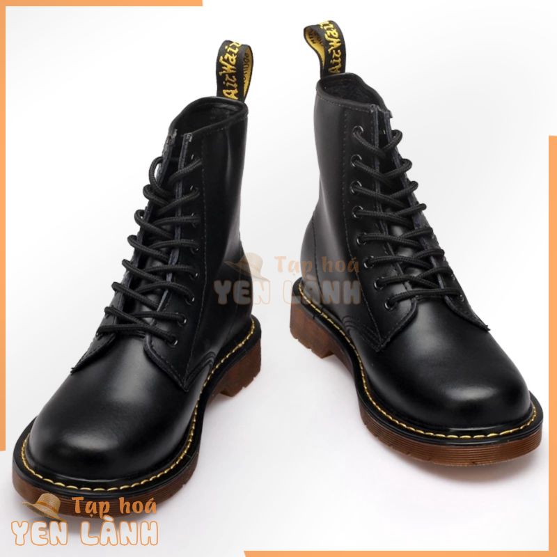 Giày bốt chất liệu bằng da Dr.martens Martin thời trang