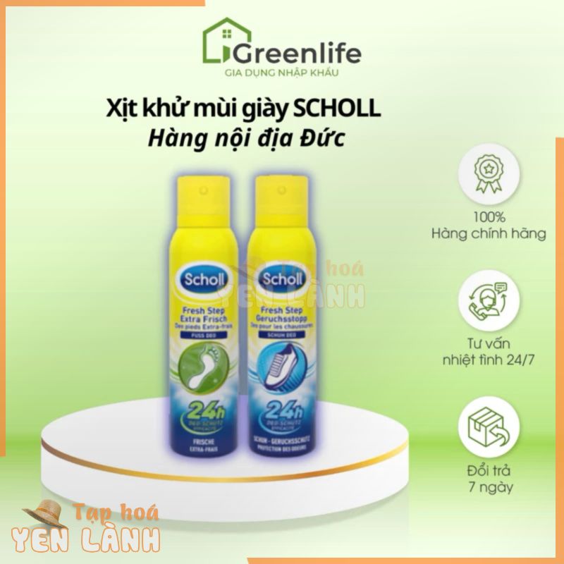 [ SIÊU KHỬ MÙI ] Xịt Khử Mùi Hôi Chân- Giày Scholl nhập khẩu Đức