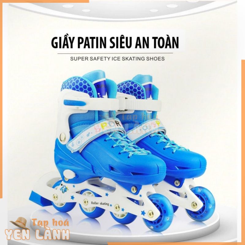 [FREE SHIP => 50K ] Giày trượt Patin Sports hồng Size S cho bé dưới 6 tuổi