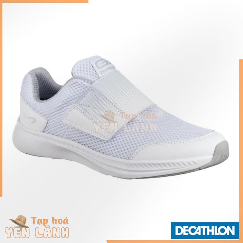 Giày chạy bộ có quai dán at easy cho trẻ em trắng DECATHLON kalenji mã 8563568