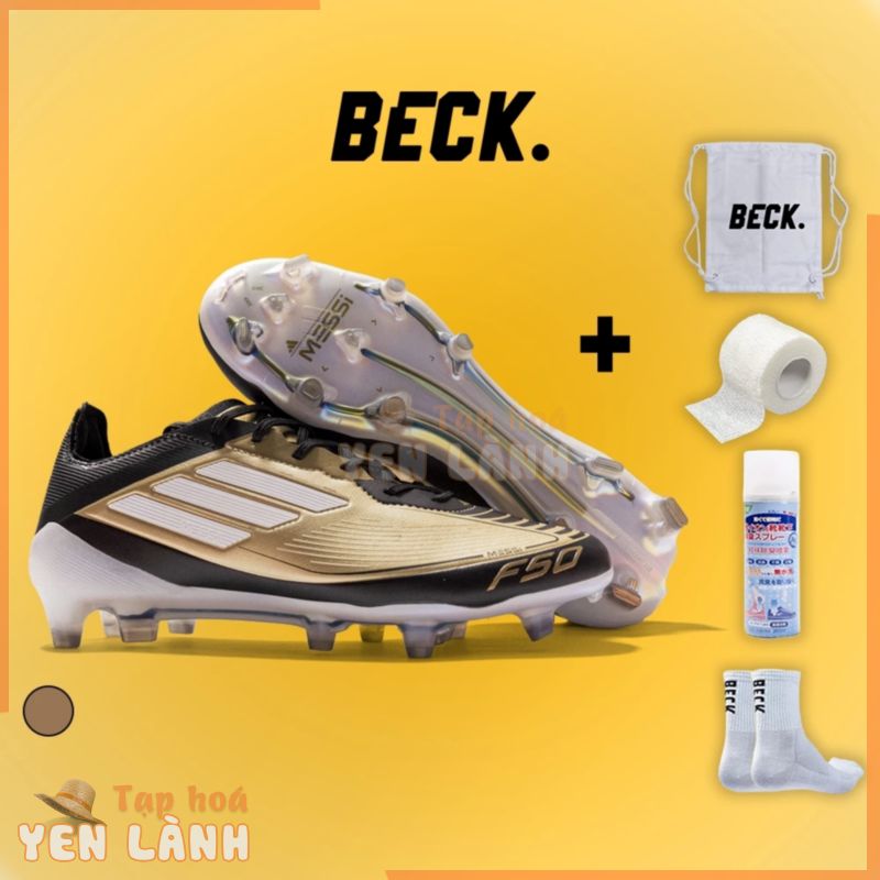 Giày Bóng Đá F50 Elite Lưỡi Gà Rời SOCCER BECK, Đế Đinh FG, Bám Sân, Các Màu Sắc, Sân Cỏ Tự Nhiên