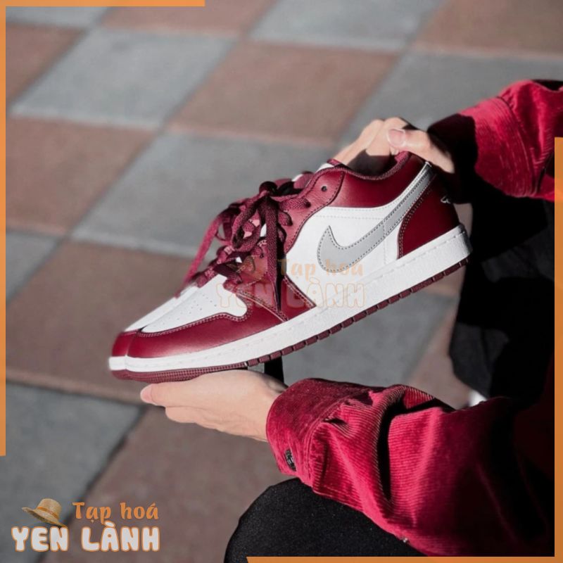 [FAKE ĐỀN X10] GIÀY NIKE JORDAN 1 LOW BORDEAUX