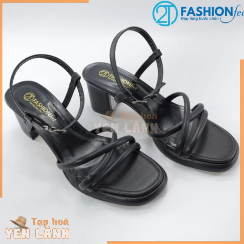 Giày Sandal Cao Gót Nữ Chính Hãng 2T Fashion Feet,Quai Mảnh, Kiểu Dáng Thanh,Gót Cao 7Cm-PSĐĐ01