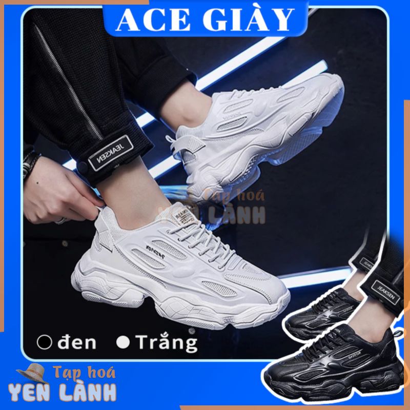 giày thể thao nam đế cao màu đen giày nam sneaker Thoáng Khí 2023 hàn quốc hè fashion giày nam thoáng khí sport