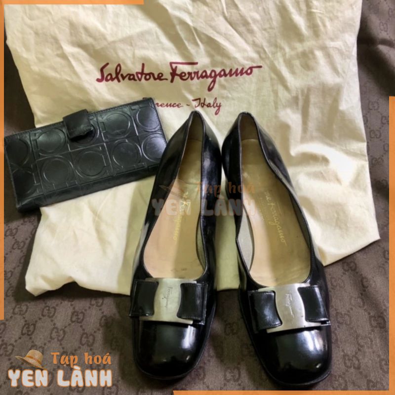 Giày chuẩn si cao gót chính hãng hiệu của nữ salvatore ferragamo 95%•Vui lòng đọc kỹ mô tả ạ•