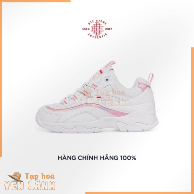 [CHÍNH HÃNG] Giày Sneaker Thể Thao Nữ Fila Ray Hologram Shiny  Pink/White