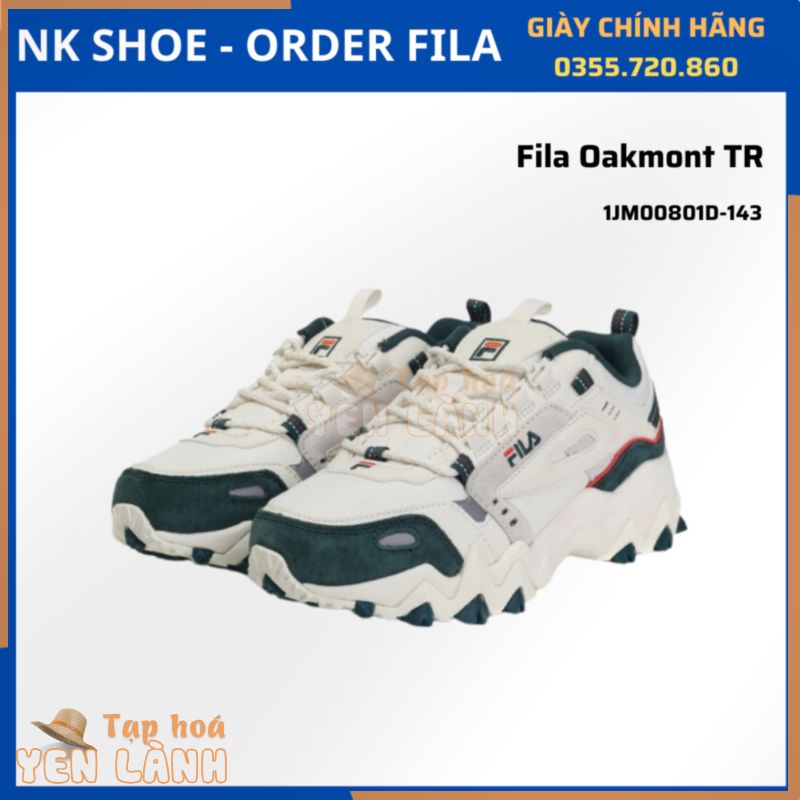 (Hàng sẵn- đủ bill) Giày Sneaker Thể Thao Nam Nữ FILA OAKMONT TR Màu Xanh chính hãng 100%