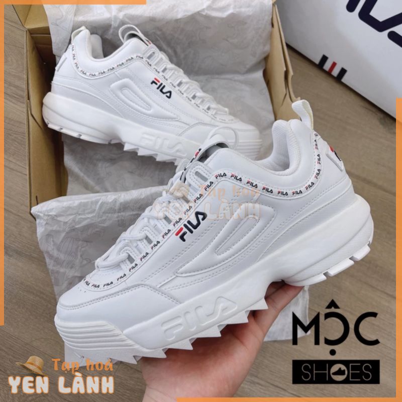 [CHÍNH HÃNG] Giày thể thao Sneaker FILA DISRUPTOR 2 Tape màu Trắng – Code:  FS1HTA3091X_WWT