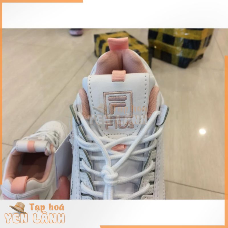 Tết Giày thể thao Fila mầu trắng hồng Đẹp   2020 . Real* Sales thu ♤ hot ↢ * * . ｡