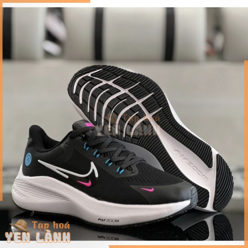 Giày Thể Thao Nike Air Nữ Màu Đen Đế Êm (Full box)