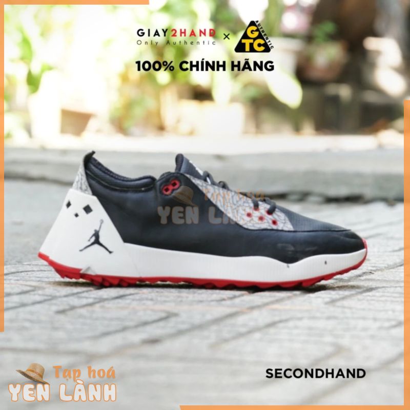 [2DHAND] Giày Thể Thao JD GOLF ADG 2  BLACK UNIVERSITY RED CT7812-001  GIÀY CŨ CHÍNH HÃNG