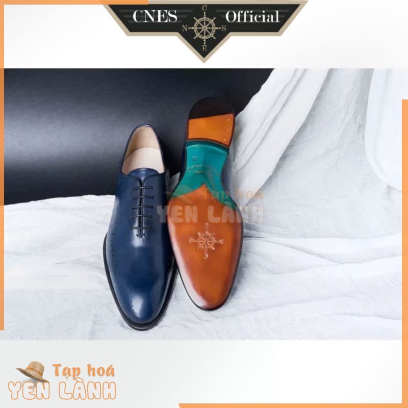 Giày Da Nam Oxford Khâu Goodyear Welt Chất Liệu Da Bê Cao Cấp Thương Hiệu CNES (ORC 6 (CNES 2018-0305))