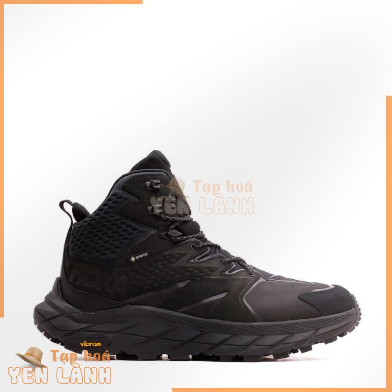 Giày leo núi nam Hoka One One Men Anacapa Mid GTX Gore-Tex Black Core, Giày trekking thể thao dã ngoại chính hãng