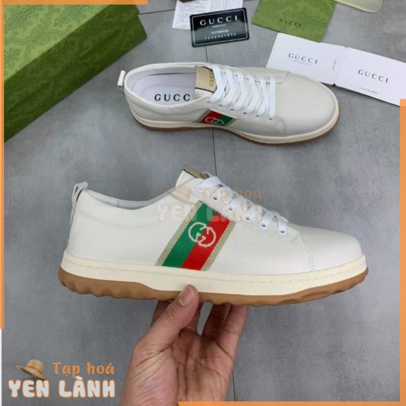 Giày Thể Thao Nam GUCCI, Giày Thể Thao Gucci Màu Trắng/Đen Thời Trang