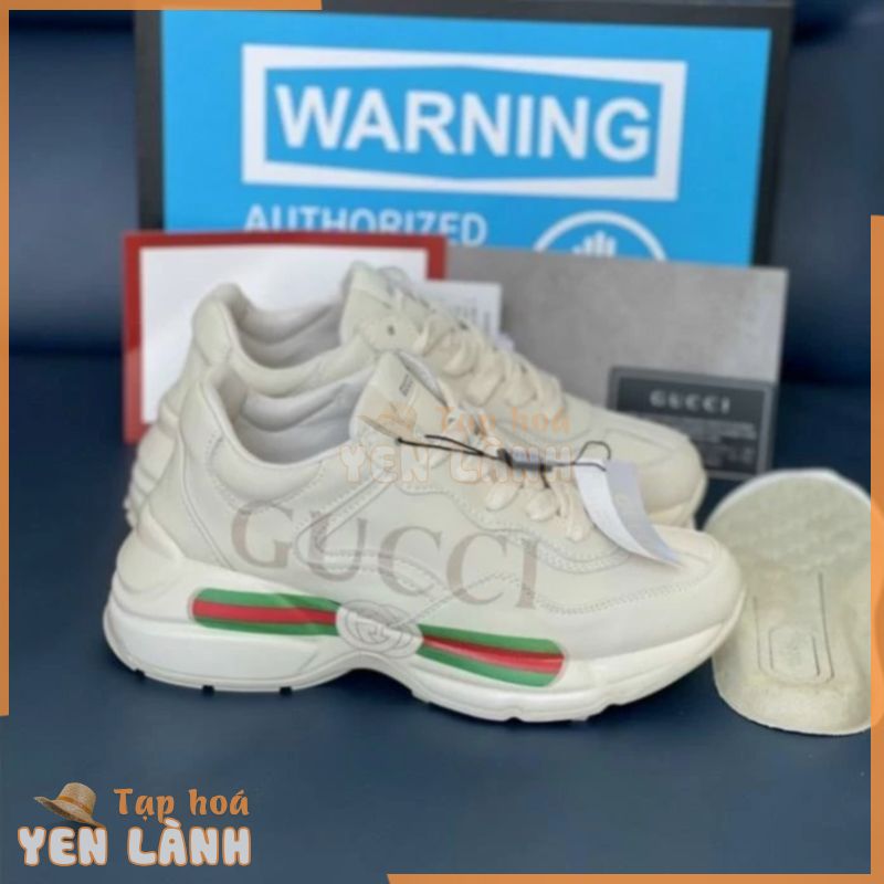 giày gucci rhyton, giày thể thao gc môi, gc kẻ ngang, gc ny, gc trơn hàng quảng châu cao cấp full phụ kiện size 36-43