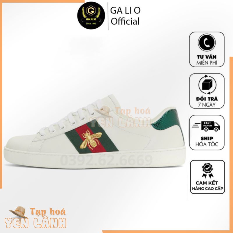 [ Chính Hãng ]Giày Thể Thao Gucci Ong Cao Cấp Full Size Nam Nữ Phong Cách Hàn Quốc Giày GC Xanh Đỏ Thêu Họa Tiết  Nam Nữ