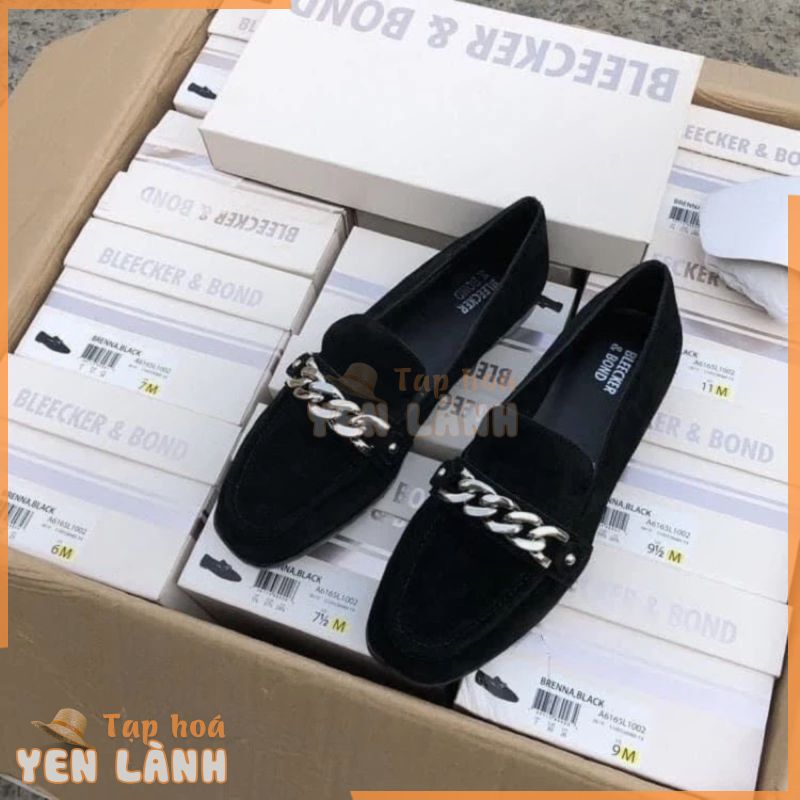 Giày loafer nữ dây xích hàng xuất dư SP000269