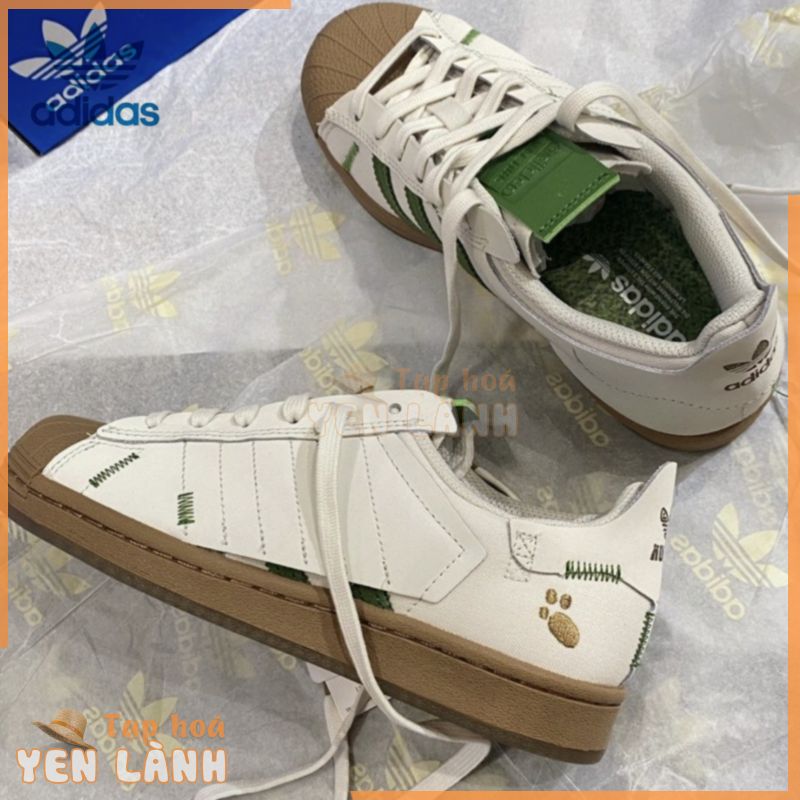 Adidas/clover/giày nam và nữ/SUPERSTAR/shell head/giày thể thao cổ thấp thông thường/H06342