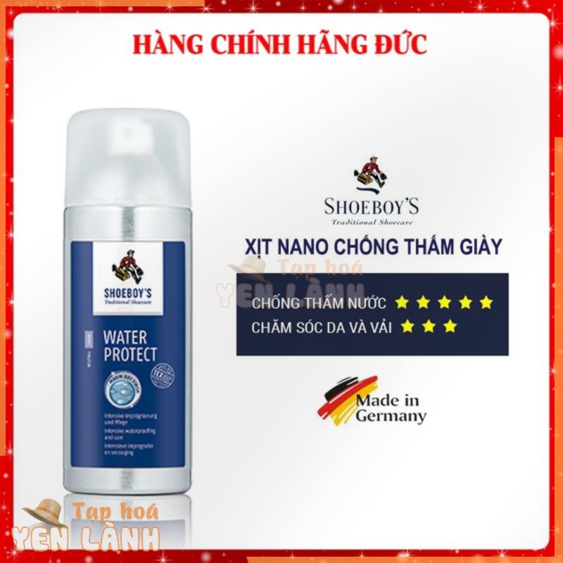 bàn nước Xịt Nano Chống Thấm Giày Shoeboy Nhập Khẩu Từ Đức Xịt Nano Giầy Chống Thấm Nước Hiệu Quả Cho Giày Sneaker G