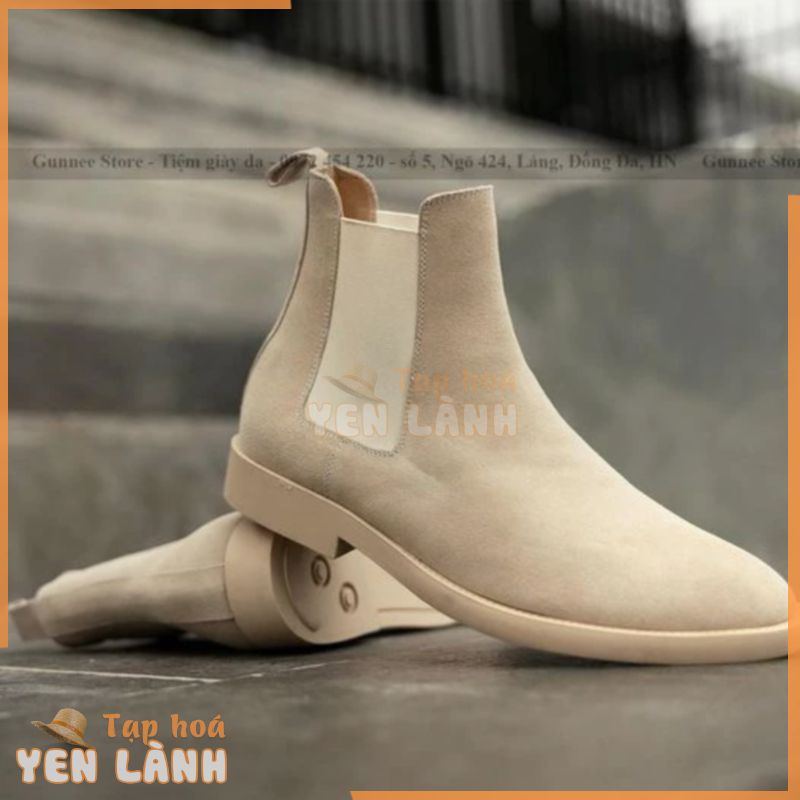 [Thanh Lý ] Giầy Chelsea Boots da lộn sịn xò Tan Sữa,Đen,Nâu thích hợp với quần jeans,âu