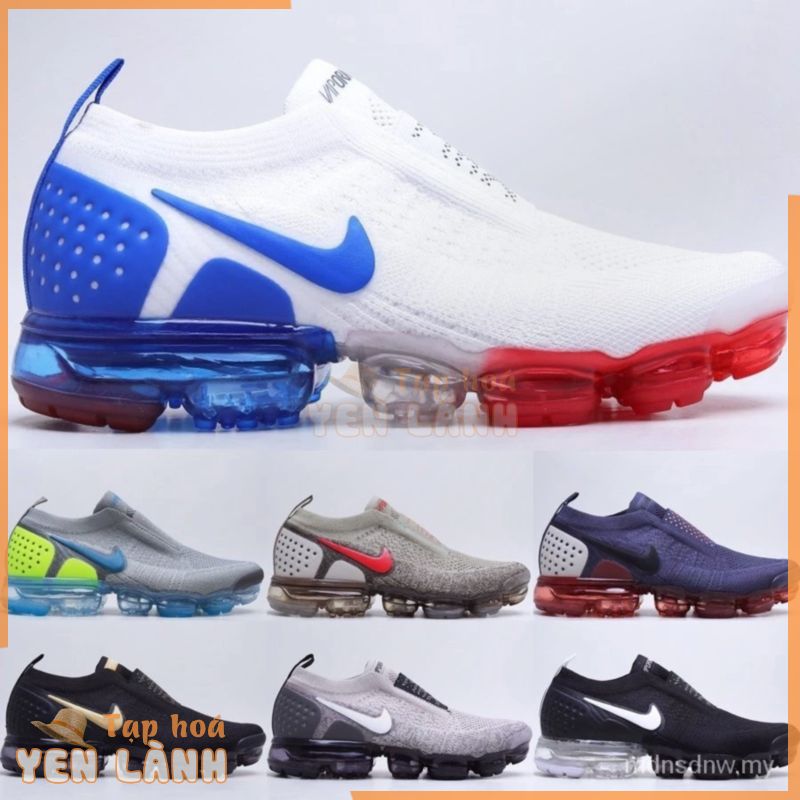 M / 80 Air VaporMax MOC 2 flykint Giày Thể Thao Nam Thoáng Khí Giày Chạy Bộ Ngọc Mặt Trăng Unisex Hạt JJ