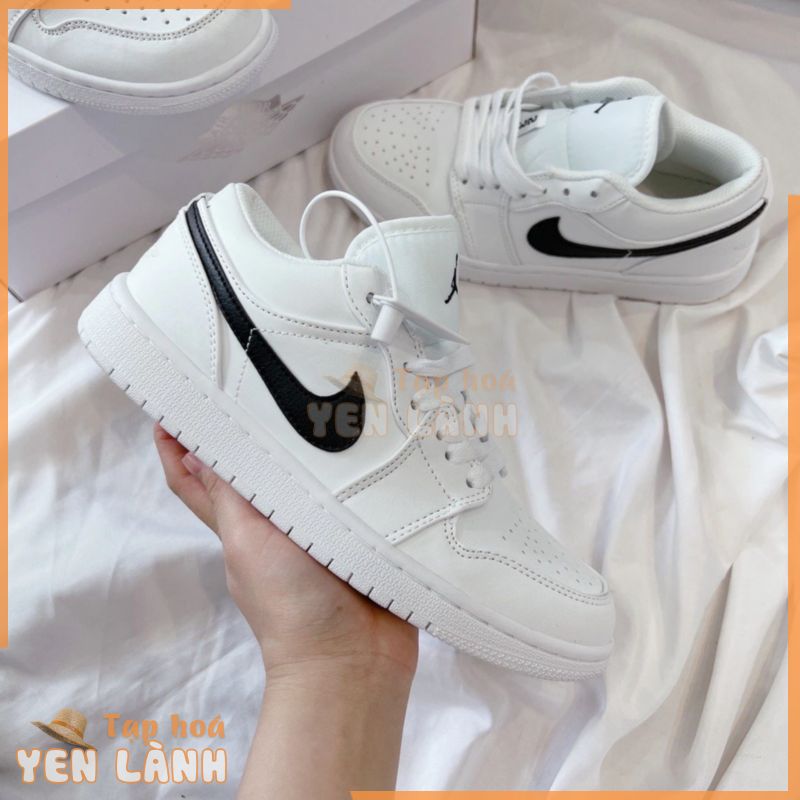 Giày Jordan 1 Low White and Black – Giày Thể Thao Nam Nữ Jordan Cổ Thấp Viền Đen Thể Thao Cao Cấp Full Box + Bill