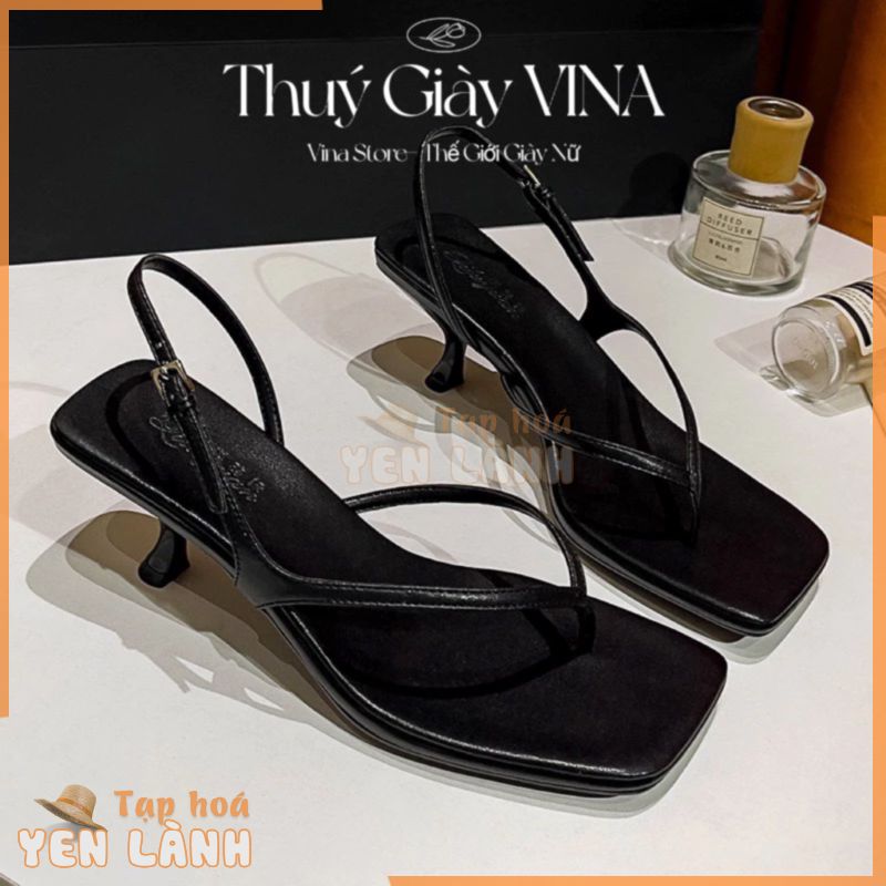 Giày sandal cao gót nữ 5-7phân đế nhọn quai kẹp ngón mẫu mới 2024 THÚY GIÀY VINA STORE mã Z8