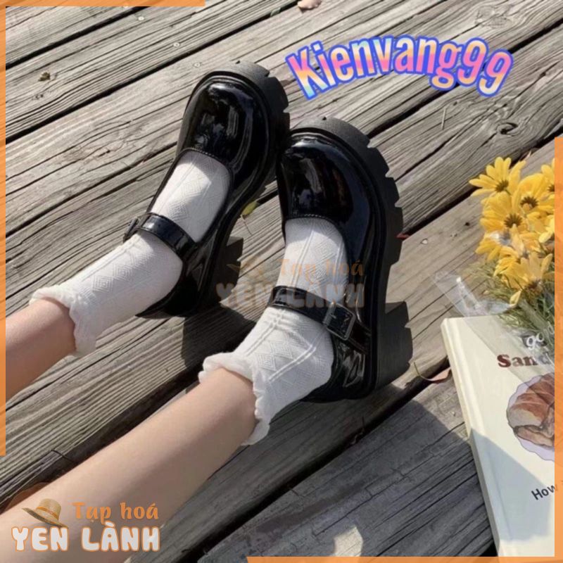 [Sẵn hàng] Giày Lolita đế cao 6cm phong cách vintage ulzzang chất da Pu mềm mịn không đau chân