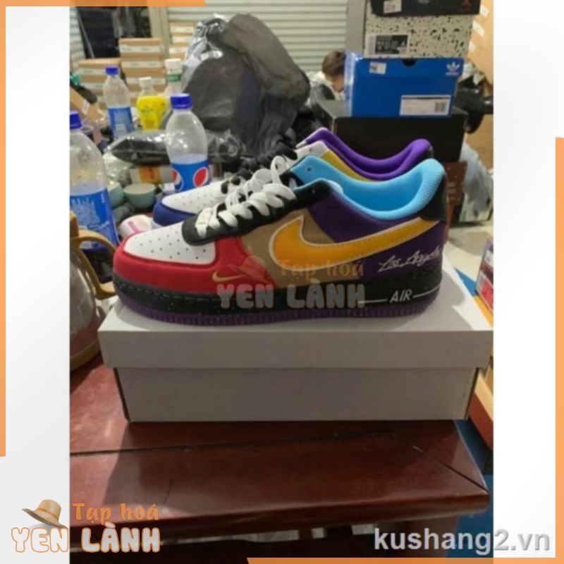 Giày Thể Thao NK Air Force 1 ’07 LV8 Cổ Thấp In Chữ What The LA Thời Trang