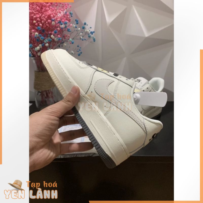 Giày AF1 be sữa ,giày Air Force 1 Brooklyn Hàng Chuẩn SC Full Box Bill hót nhất cho nam nữ.laka sneaker