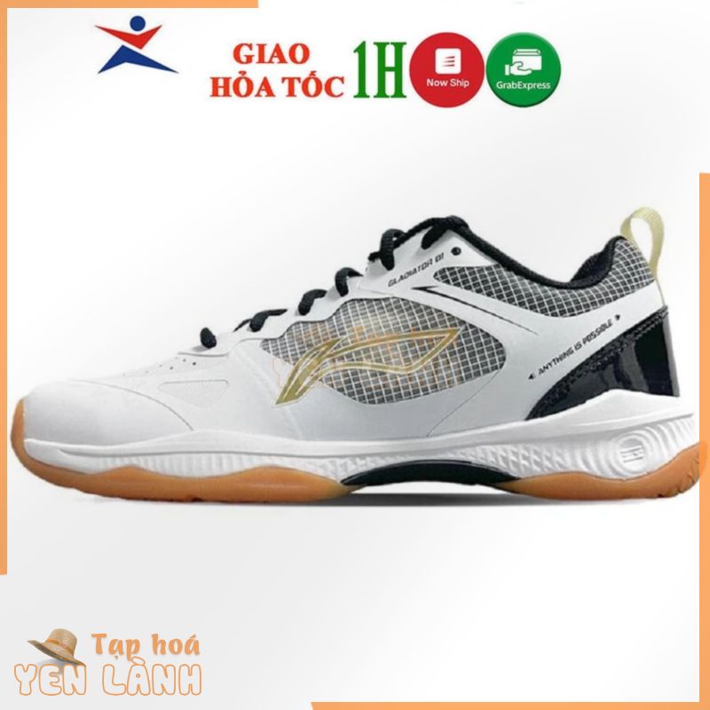 giày cầu lông Lining AYZT011-3 hàng chính hãng màu trắng đen dành cho nam