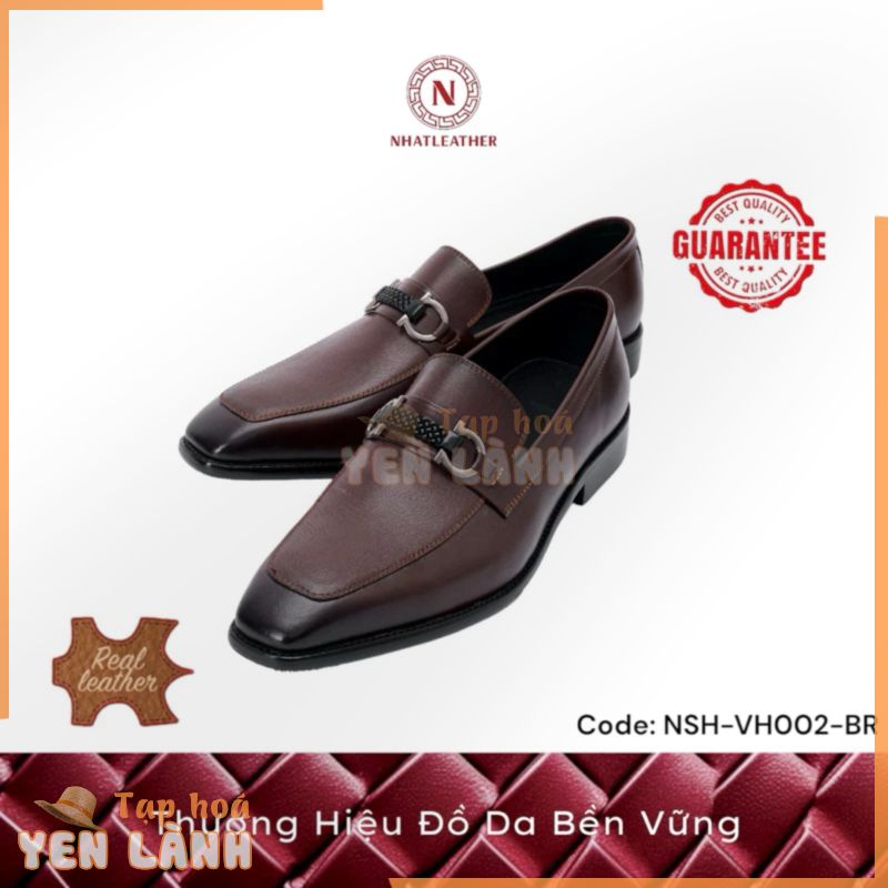 Giày Da Nhat Leather Kiểu Dáng Loafer NSH-VH002-BR