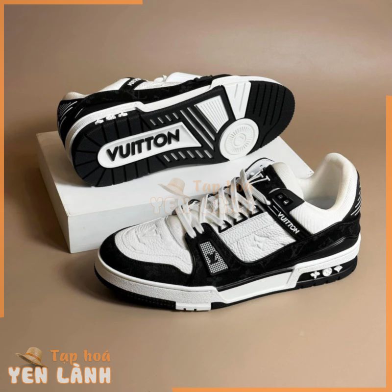 giày sneaker VUITTON trắng đen