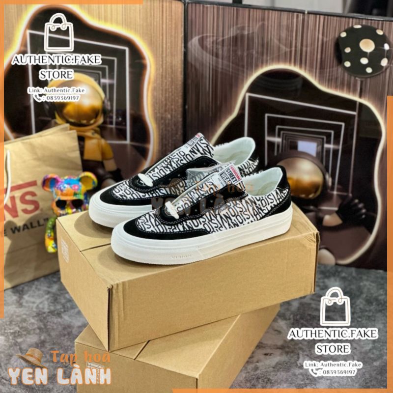 Giày Thể Thao Vision Street Wear Vintage Sneaker Low Top Suede Canvas,Giày Bassic Dáng Vans Vision Cao Cấp